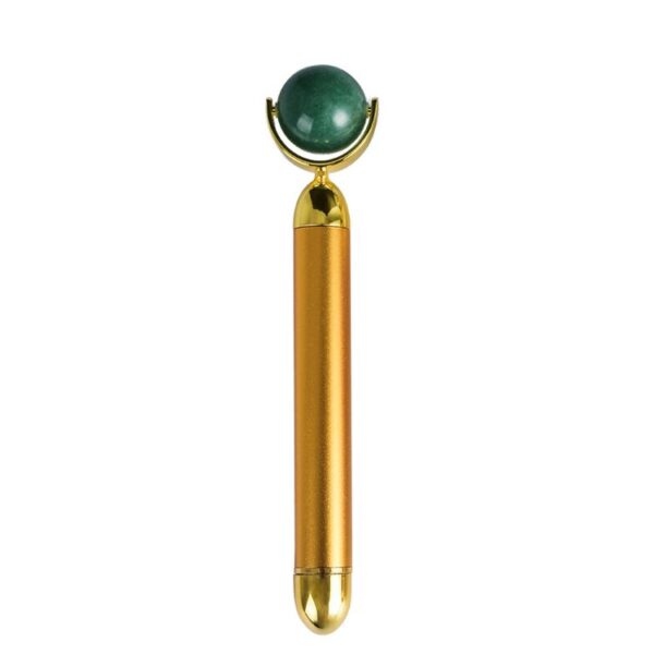 Single-end Electric Green Aventurine Ball Roller