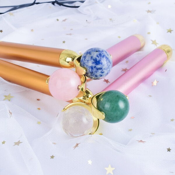 Single-end Electric Rose Quartz Ball Roller